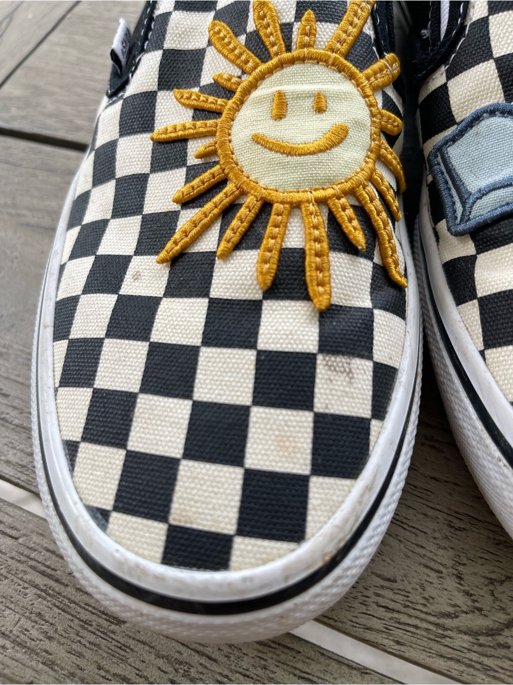 Vans Skateistan Checkerboard Patches Slip On PopCrush Sneakers Mens Size 9 - Picture 5 of 9